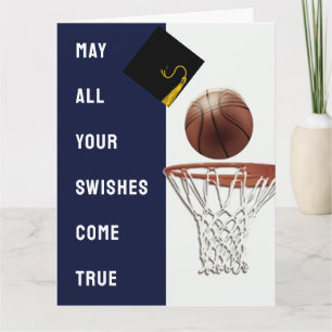 Basketball Fêtes Bonne chance Carte de diplôme