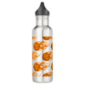 Basketball flamme Acier inoxydable bouteille d'eau (Gauche)