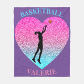 Basketball Fleece Blanket Deken (Voorkant)