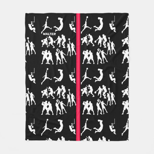 Basketball Fleece Deken (Voorkant)