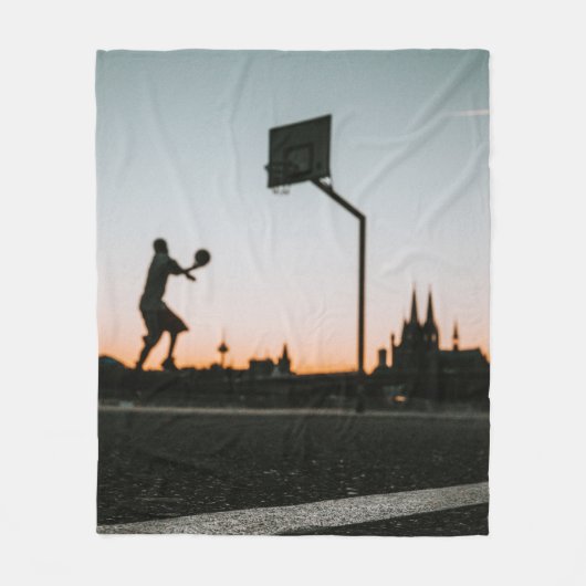 Basketball Fleece Deken (Voorkant)