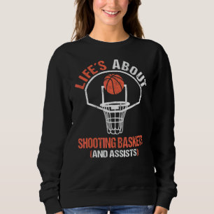 Basketball for Boy Girl 'life is about Goals' Bask Trui