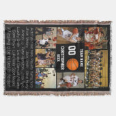 Basketball-fotocollage fleece deken (Voorkant)