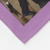 Basketball-fotocollage Paars Fleece Deken (Hoek)