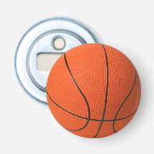 Basketball Fridge Magnet Bottle Open