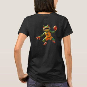 Basketball Frog femmes noir T-shirt dos