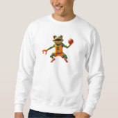 Basketball Frog homme blanc sweatshirt (Devant)