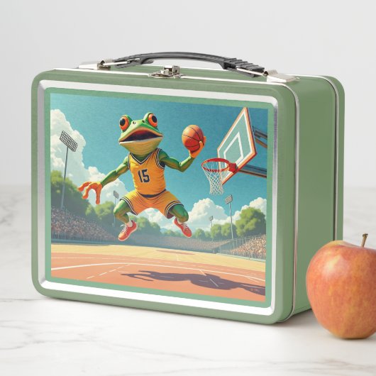 Basketball Frog lunchbox (In situ)