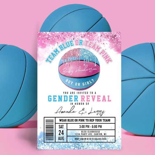 Basketball Genre Reveillez Invitation