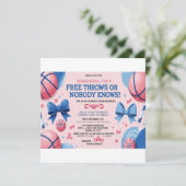 Basketball Genre Reveillez Invitation | Jeu libre (Debout devant)