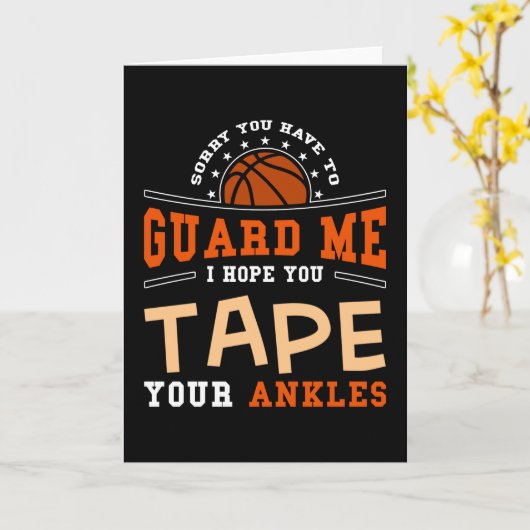 Basketball Gift Kaart (Gele Bloem)