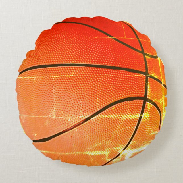  Basketball Gift Rond Kussen (Voorkant)