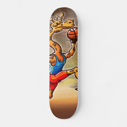 Basketball Giraffe Skateboard (Voorkant)