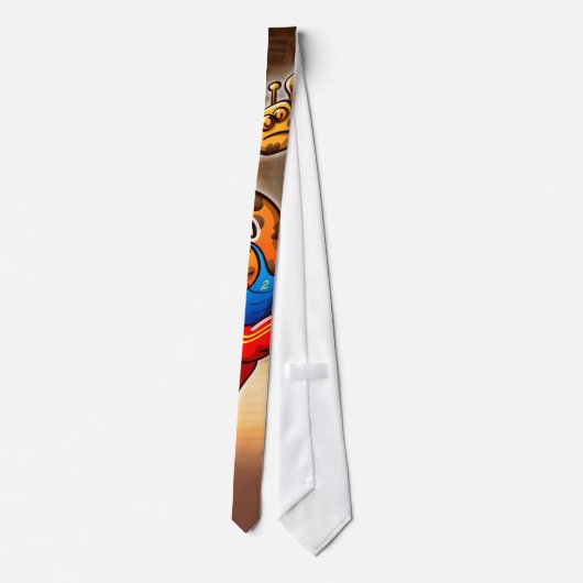 Basketball Giraffe Stropdas (Achterkant)