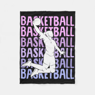 Basketball Girl Women Kinder Fleece Deken