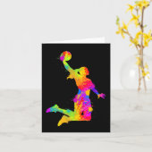 Basketball Girls Kaart (Gele Bloem)