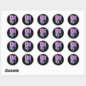 Basketball Girls Kinder Ronde Sticker (Vel)