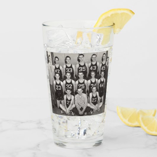 Basketball, glas (Achterkant ijs)