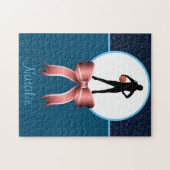 Basketball Glitter en Bow Puzzle Legpuzzel (Horizontaal)