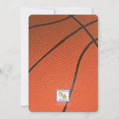 Basketball Gold Bar Mitzvah Invitation (Dos)