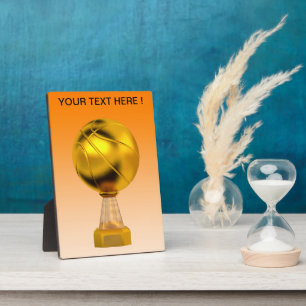 Basketball Gold Trophy Fotoplaat
