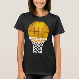 Basketball Gold Trophy Grafisch voor Basketball T-shirt