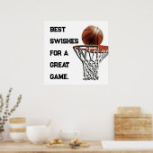 Basketball Good Luck Poster (Keuken)