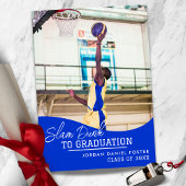 Basketball Graduation Faire-part Invitation