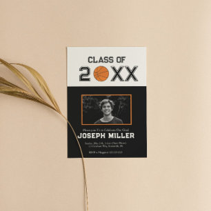 Basketball Graduation Party Invitation Classe De