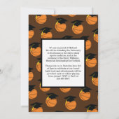 Basketball Graduation Sports Faire-part Brown (Dos)