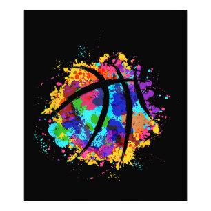 Basketball Grafisch Design Cool Basketball Foto Afdruk