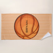 Basketball Grandes Design Serviette de plage (Devant)