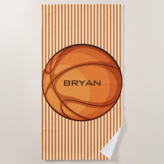 Basketball Grandes Design Serviette de plage (Devant)