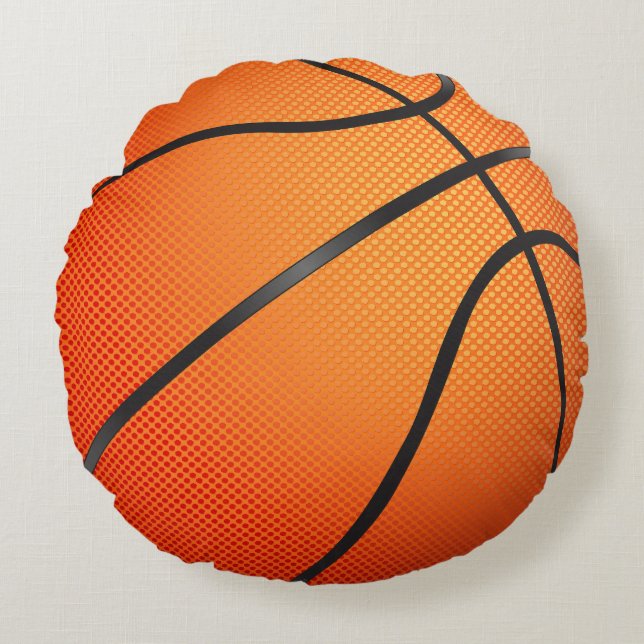 Basketball Graphic Rond Kussen (Voorkant)