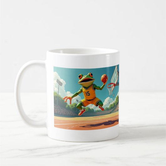 Basketball Grenouille mug deux côtés (Gauche)