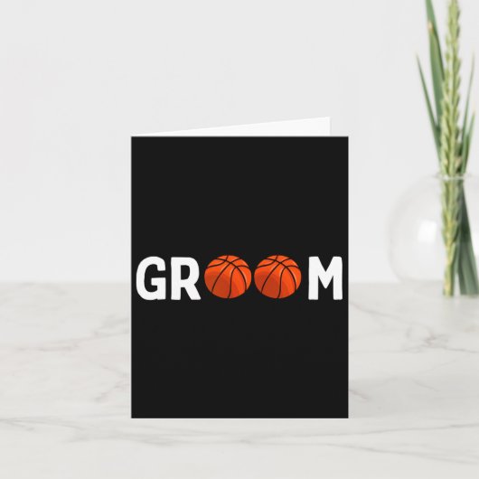Basketball Groom Weddenschap Funny Kaart (Voorkant)
