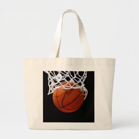 Basketball Grote Tote Bag (Voorkant)