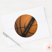 Basketball Guest ID Labels Stickers (Envelop)