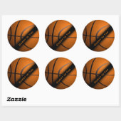 Basketball Guest ID Tags Stickers (Feuille)
