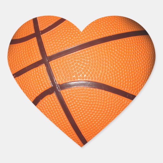 Basketball Hart Sticker (Voorkant)