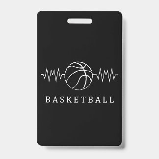 Basketball-hartslag 2 badge