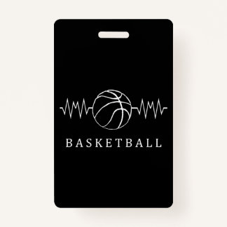 Basketball-hartslag 2 badge