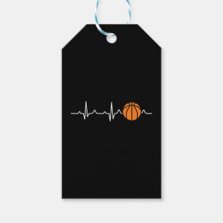 Basketball-hartslag Cadeaulabel