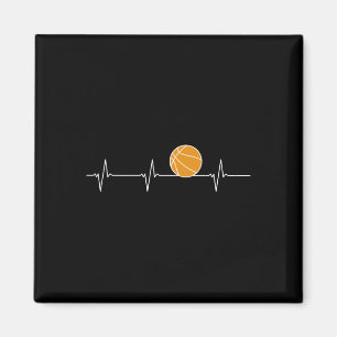 Basketball Heartbeat - Ball ECG Pulse voor fans Magneet