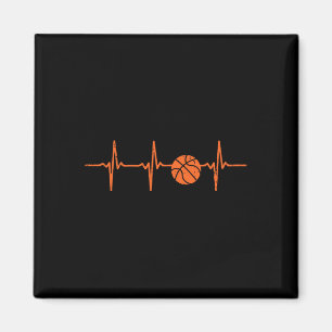 Basketball Heartbeat Coach Player Team Baller Men Magneet