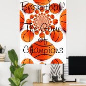 Basketball het spel van de Champions Poster (Thuiskantoor)