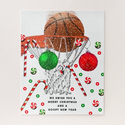 Basketball Holiday Gift Legpuzzel (Verticaal)