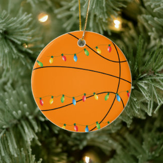 Basketball Holiday Ornament met licht