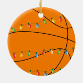Basketball Holiday Ornament met licht (Achterkant)
