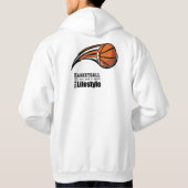 Basketball hoody with front and back quote    (Achterkant)